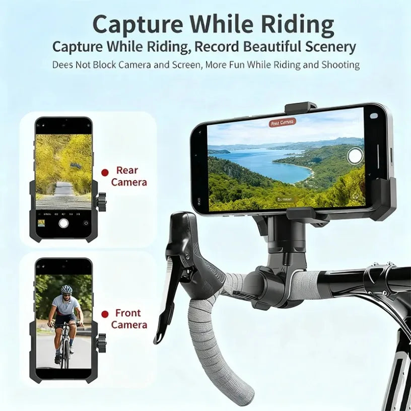 Universal Shockproof Phone Holder for Road Mountain Riding Bike for Bike Motorcycle Handlebar Bicycle Navigation Mount Bracket Oasis Select