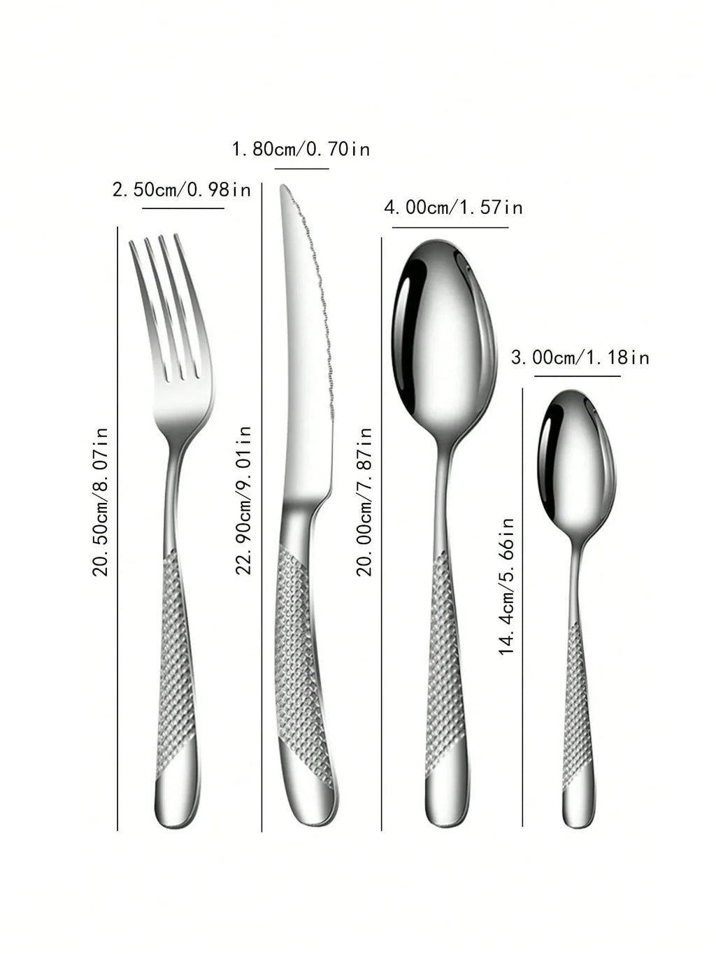 Star Diamond 24-Piece Stainless Steel Flatware Set – Serves 6 Flatware Set Oasis Select
