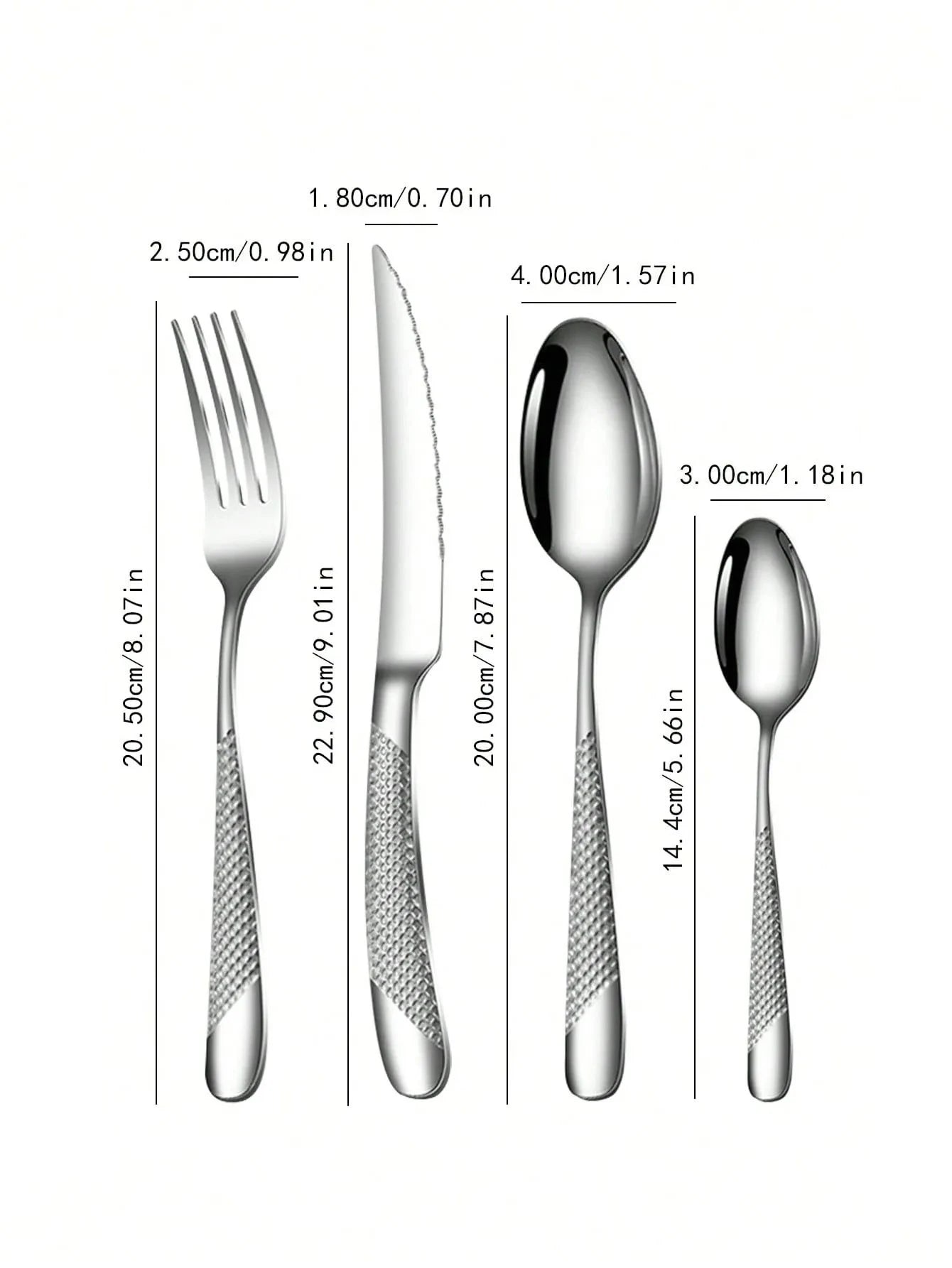 Star Diamond 24-Piece Stainless Steel Flatware Set – Serves 6 Flatware Set Oasis Select