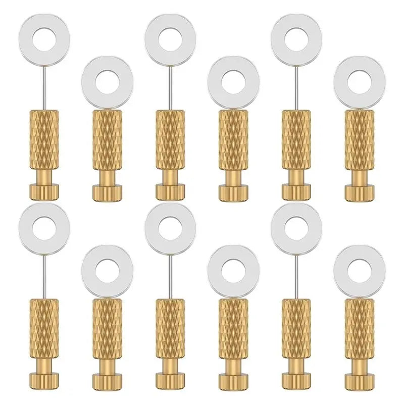 LIKE WISH 12Pcs Leather Suture Positioning Needles,Handmade DIY Leather Positioning Pins,12Mm18mm DIY Leathercraft Located Needl Oasis Select As Shown