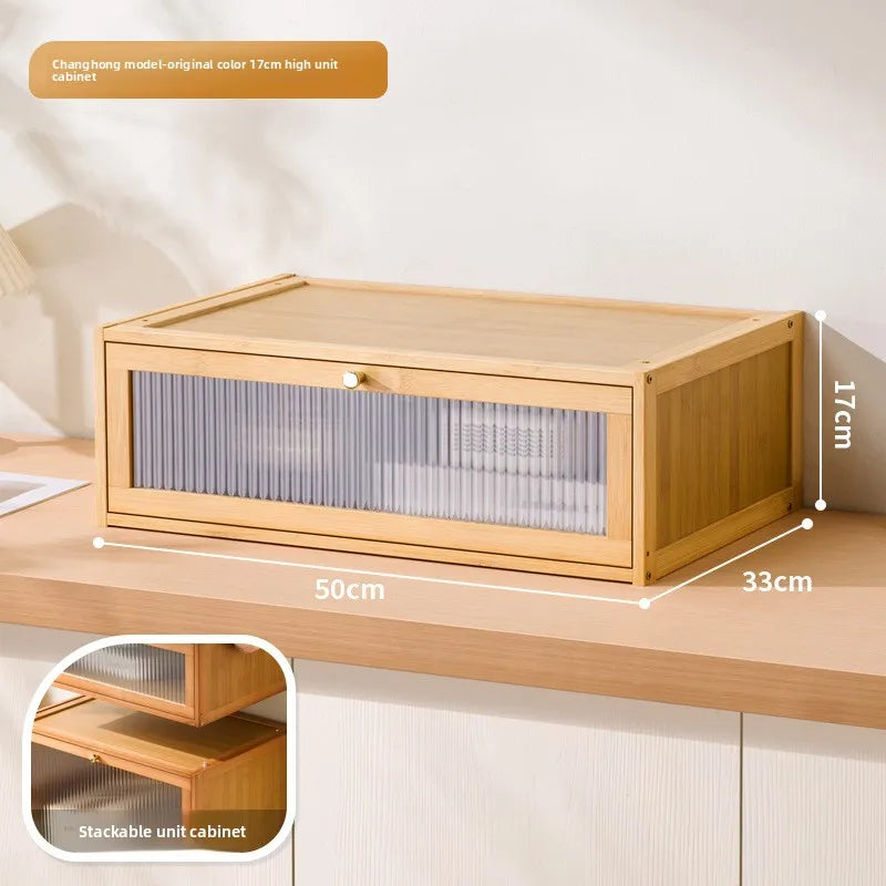 Solid wood bedside table simple retro locker small simple bedroom home 2025 new bedside shelf cabinet Oasis Select CH primary-small