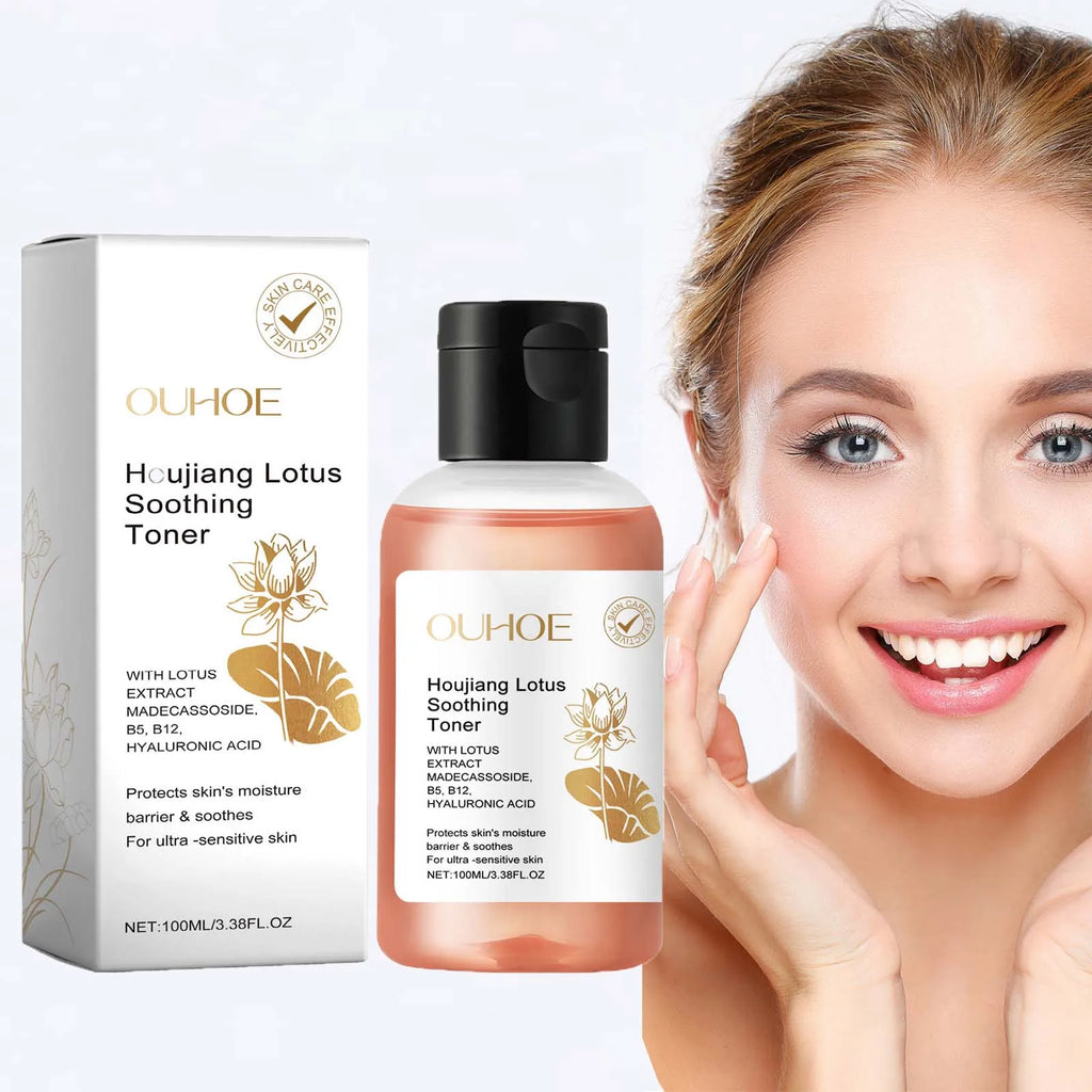 Lotus Facial Toner Soothing Moisturizing Smoothing Brightening Firming Skin Care for Sensitive Skin Pore Refining Essence Toner Oasis Select