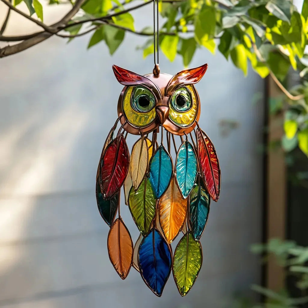 Acrylic Colorful Owl Hangings Home Bedroom Window Hanging Decorations Sun Catcher Acrylic Suncatcher Crafts Oasis Select Style D