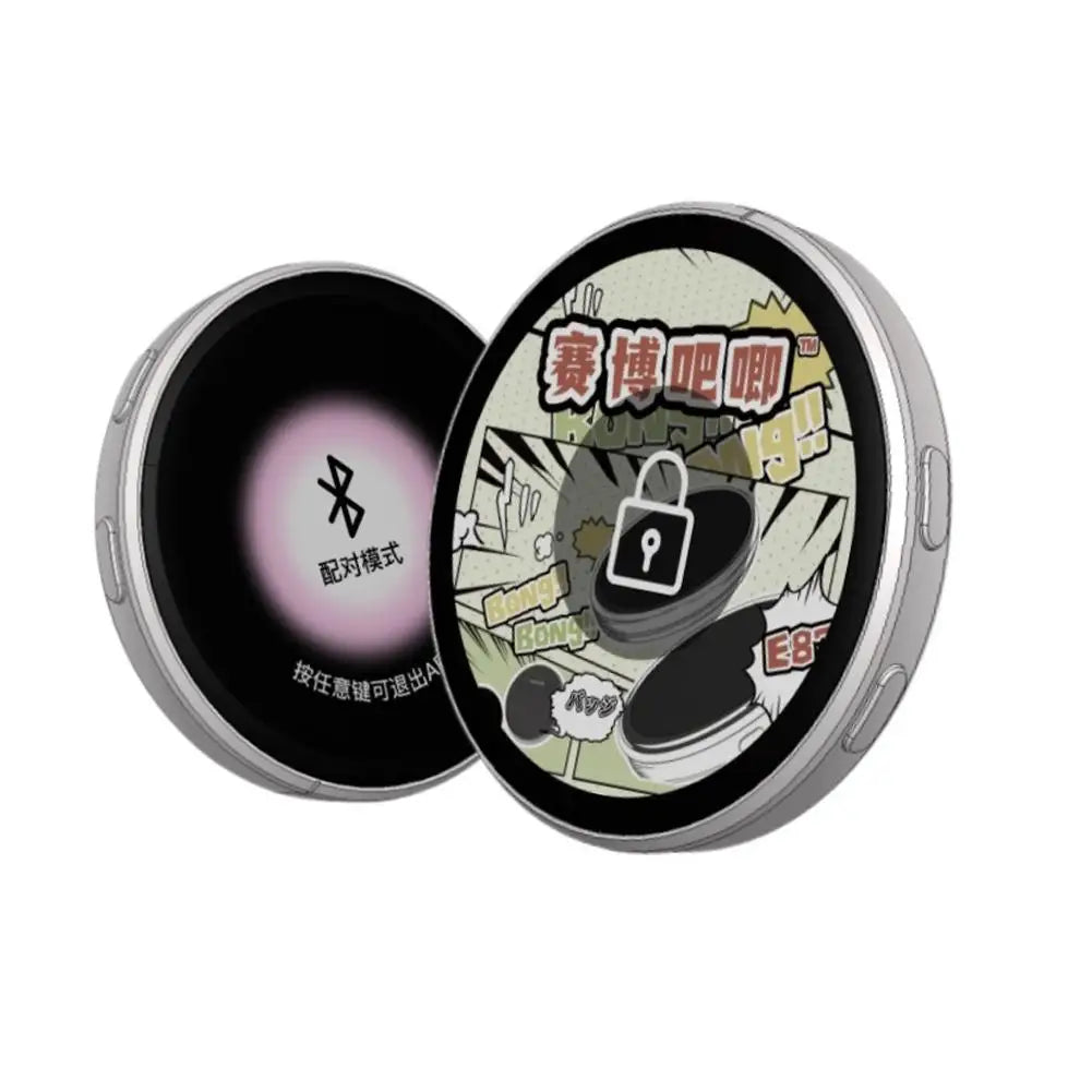 Cyberbaji 1.7" HD Bluetooth LED Display Badge | Touch Screen