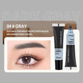 OCHEAL Eyebrow Gel Natural Tinting Tattoo Cream Coloring Waterproof Long Lasting Peel Off Eyebrow Glue Quick Dry Brow Makeup Oasis Select 04-Gray