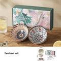 Exquisite Porcelain Bowl Set Dessert Salad Snack Bowl Kitchen Noodle Bowl Tableware Gift Box Microwave Safe New Year's Gift Oasis Select 2pcs