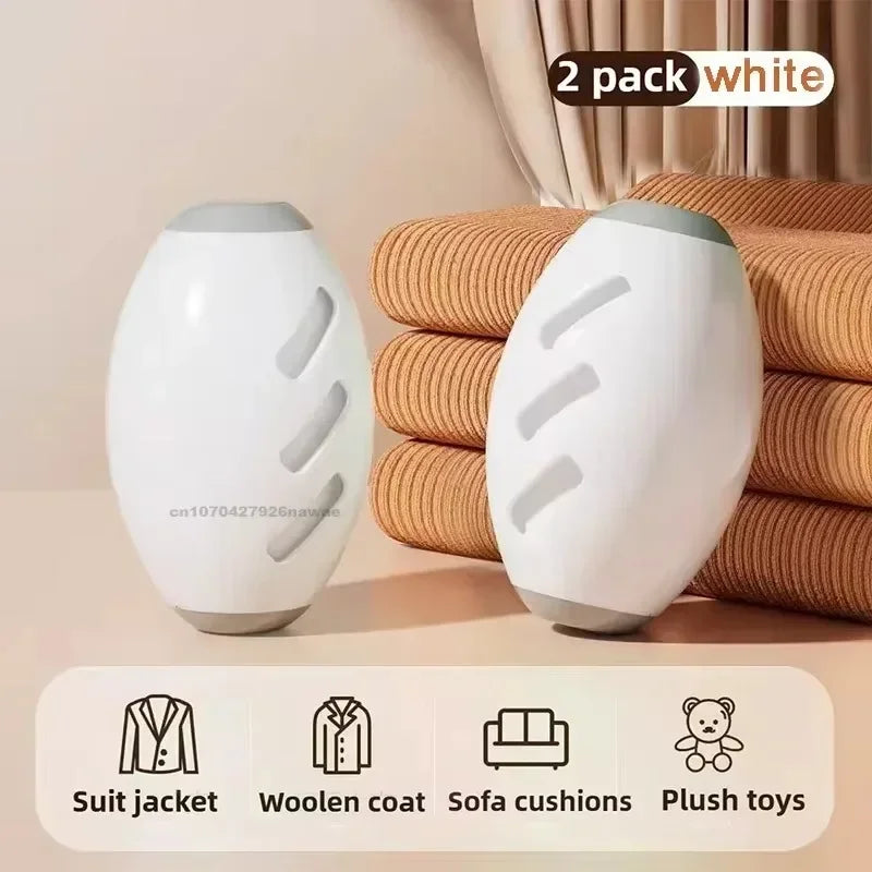 Portable Reusable Lint Roller Ball Washable Gel for Clothes and Pet Hair Removal Needed Compact Design with Ventilation Holes Oasis Select 2PCS-White