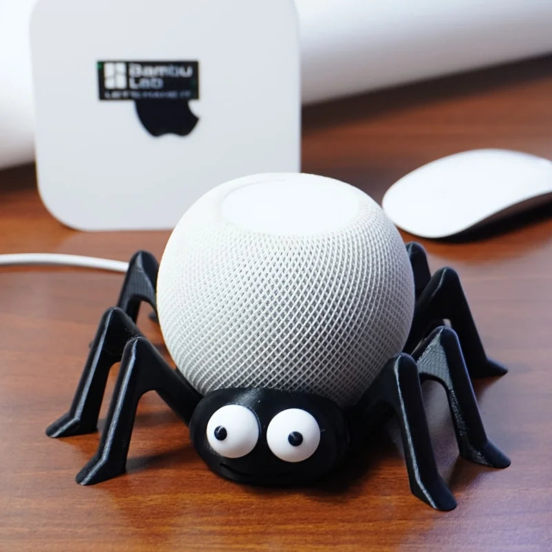 Spider Themed Smart Speaker Stand Desktop Display Holder for Alexa Echo Dot 4th/5th Gen and HomePod Mini Digital Accessory Oasis Select