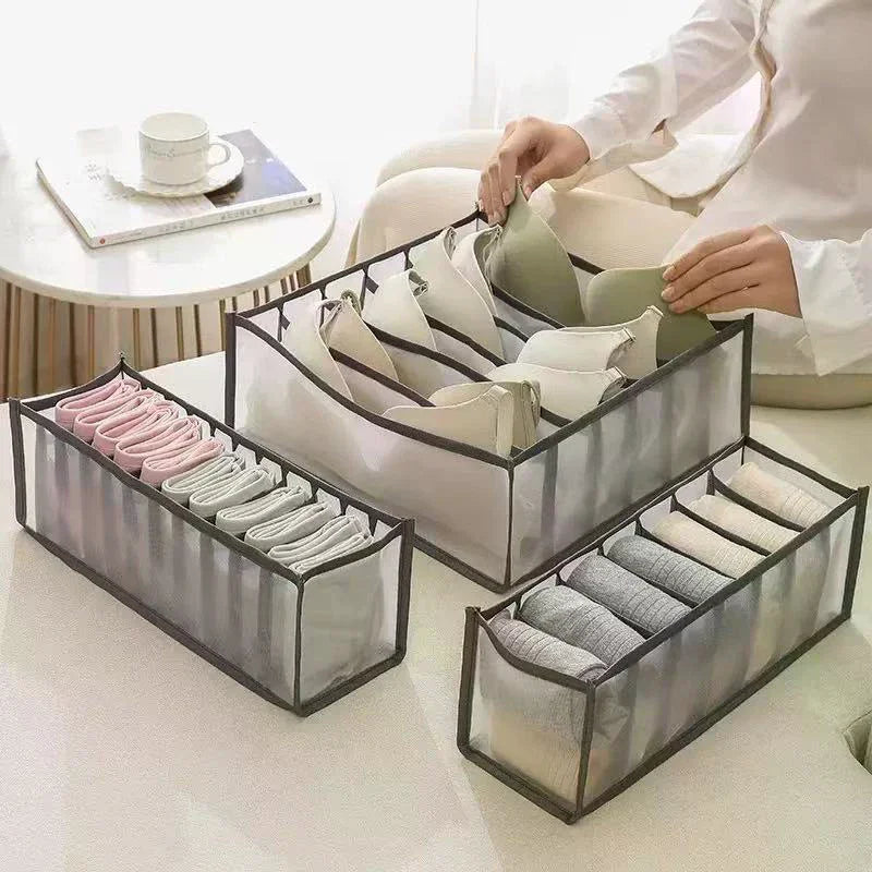 Mesh Drawer Organizer – 6/7/11 Grid Sock & Lingerie Storage
