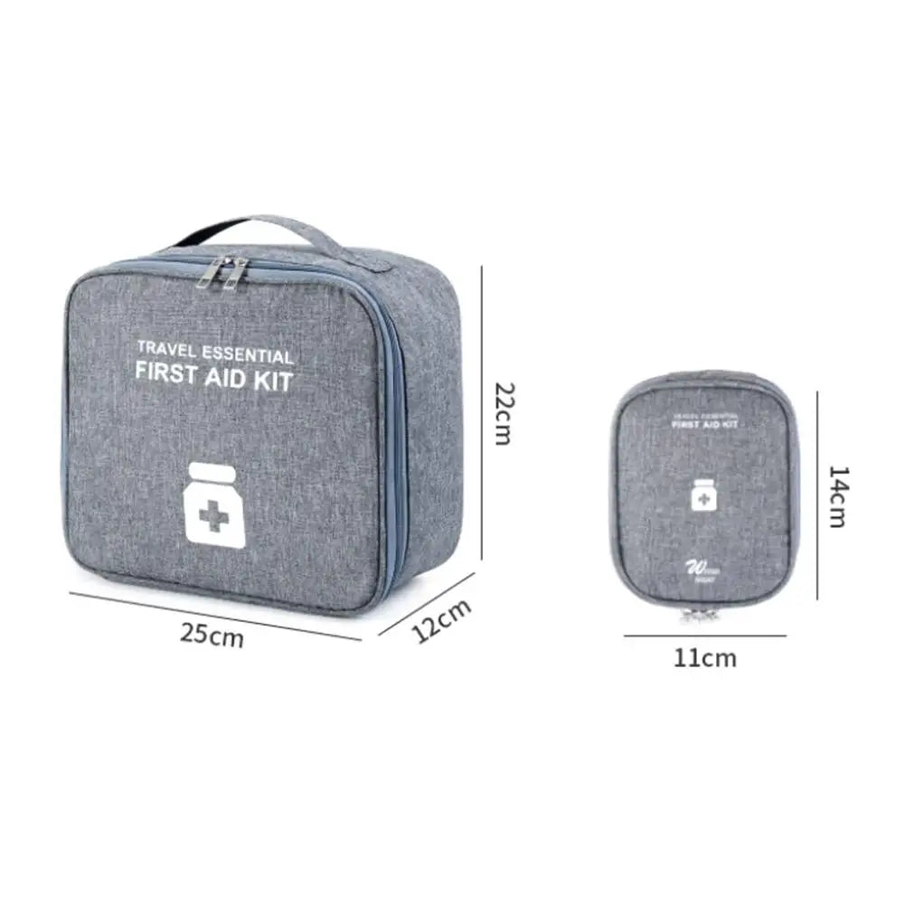 Portable First Aid Kit Bag – Travel Medicine Storage Organizer