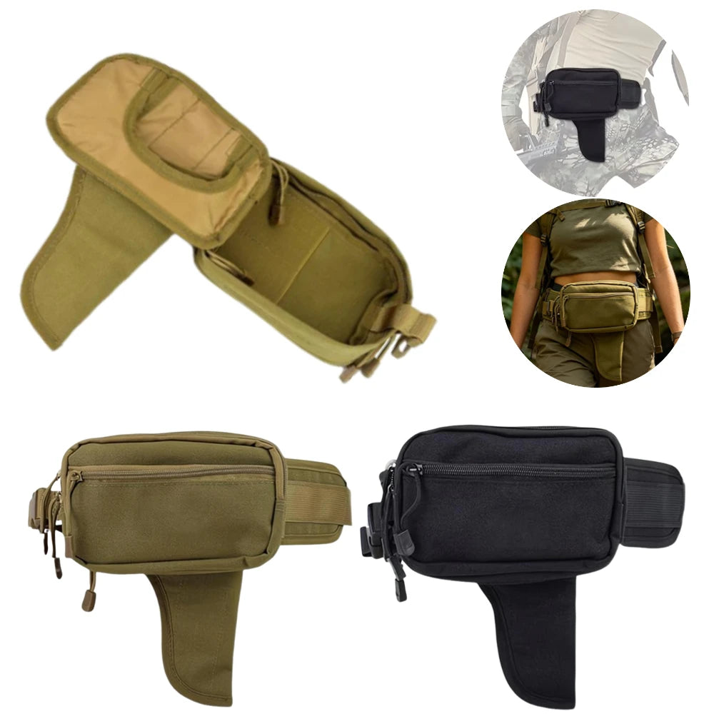 Oxford Cloth Tactical Waist Bag Waterproof Adjustable Belt Unisex Waist Pack Lightweight Bag for Travel Camping Running Riding Oasis Select