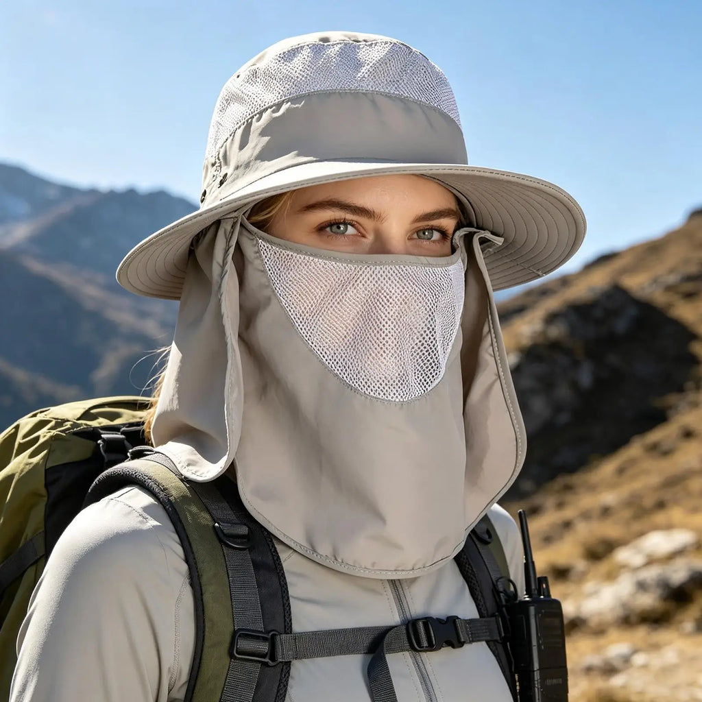 Sun Hats UV Guard Face Neck Cover Fishing Sun Protection Cap Bucket Hats Sun Hat Sun Protection for Fishing Hiking Beach Oasis Select