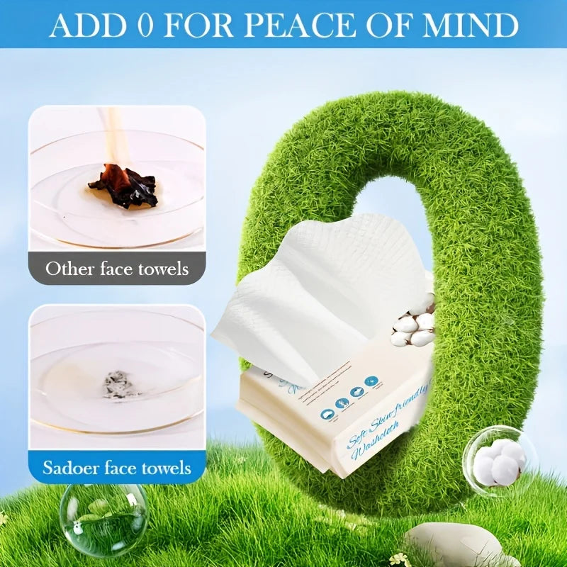Skin Friendly Mask Towel Smoke Facial Cleansing Daily Makeup Remover Towel, Face Towel Oasis Select
