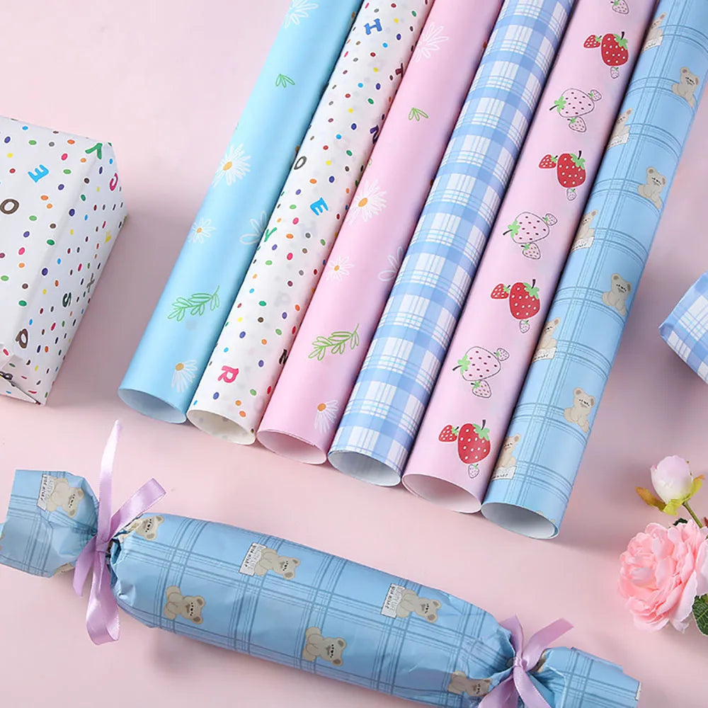 50*74cm Kraft Paper Gift Wrapping Paper Birthday Flower Bouquet Gift Packaging Wedding Xmas Party Decoration DIY Crafts Paper Oasis Select