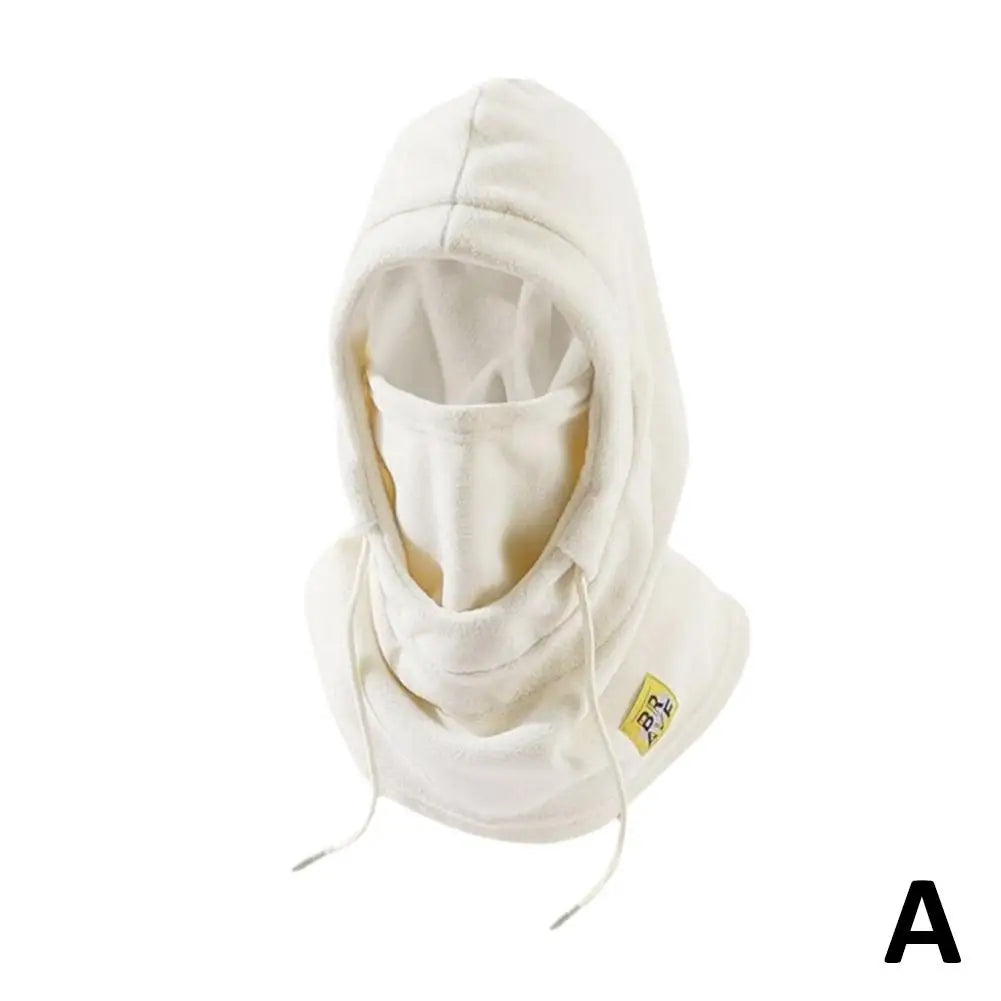 Riding Winter Warm Hat with Mask and Neck Warmer 3-in-1 Windproof Balaclava for Men and Women Cycling Cold Weather Protection Oasis Select White One size