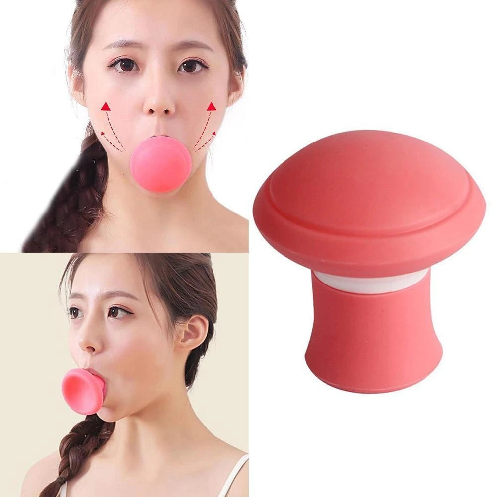 Silica Gel Mouth Jaw Exerciser Slimming Face Lift Tool Chin V Face Lifting Double Thin Wrinkle Removal Blow Breath Exerciser Oasis Select