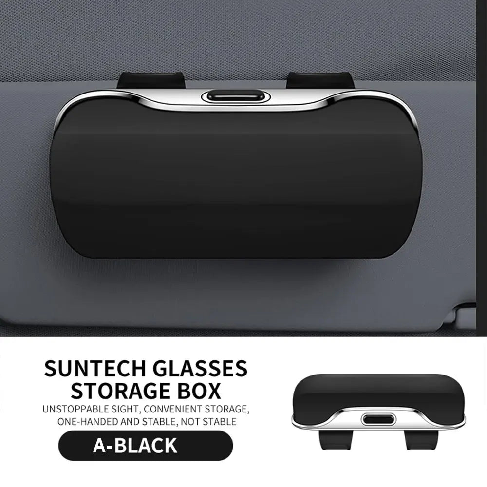 Car Sun Visor Glasses Holder – Snap-On Eyeglass Case