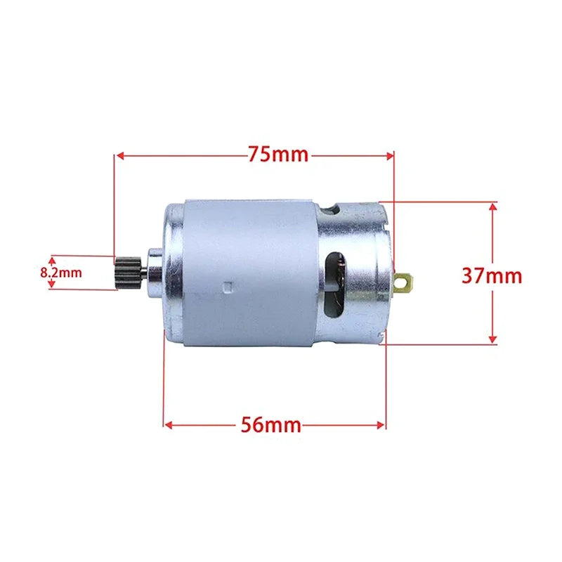 21V RS550 Motor Brushed Motor 14 Teeth Suitable For 4/6 Inch Cordless Mini Logging Saw Chainsaw Power Tool Accessories Oasis Select