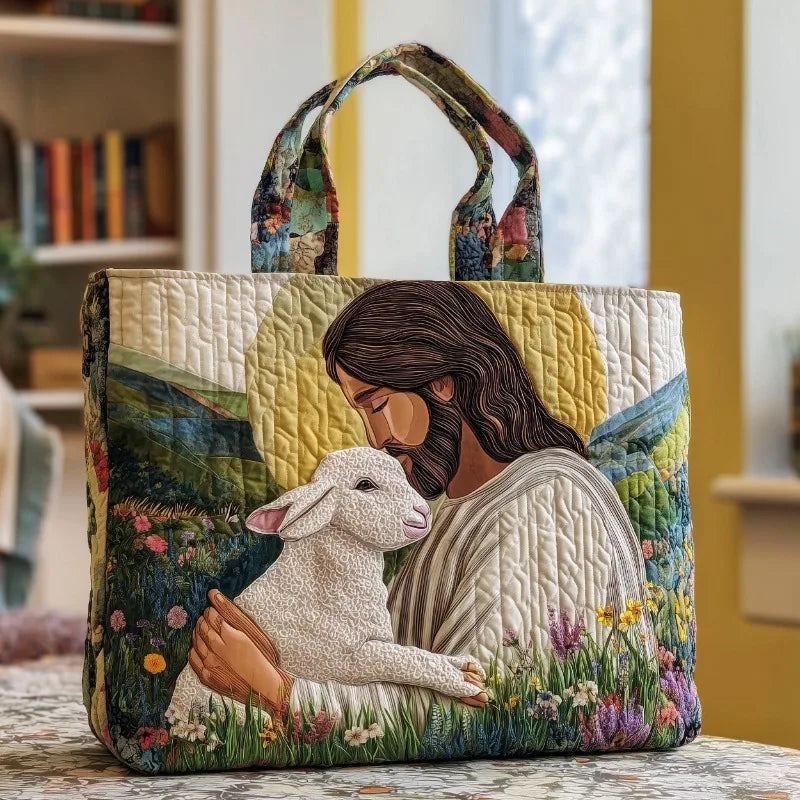 Women's lightweight quilted tote bag, suitable for weekend trips, casual shopping, etc.(Digital Printing) Oasis Select