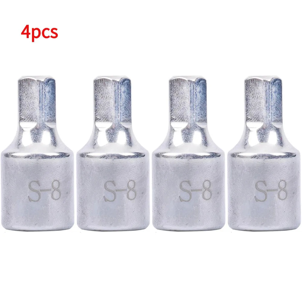Professional 8mm Square Oil Sump Drain Plug Key Tool Remover Fit For Renault Peugeot Oil Pan Drain Screw Disassembly Tool Oasis Select 4pcs