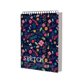 100 Sheets Coil Sketchbook Portable Easy To Tear Spiral Bound Artist Sketchbook Acid-Free Paper Perforated Pages Oasis Select Style-H