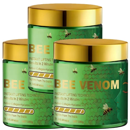 Bee Venom Lifting Cream – Anti-Wrinkle Retinol & Collagen Anti-Aging Face Cream Oasis Select YELLOW 100g