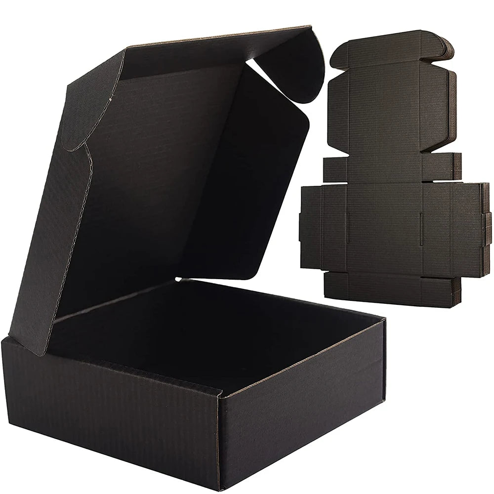 Black Shipping Box Cardboard Corrugated Mailer Boxes for Small Business Shipping Packaging Craft Gifts Giving Products 2024 Oasis Select