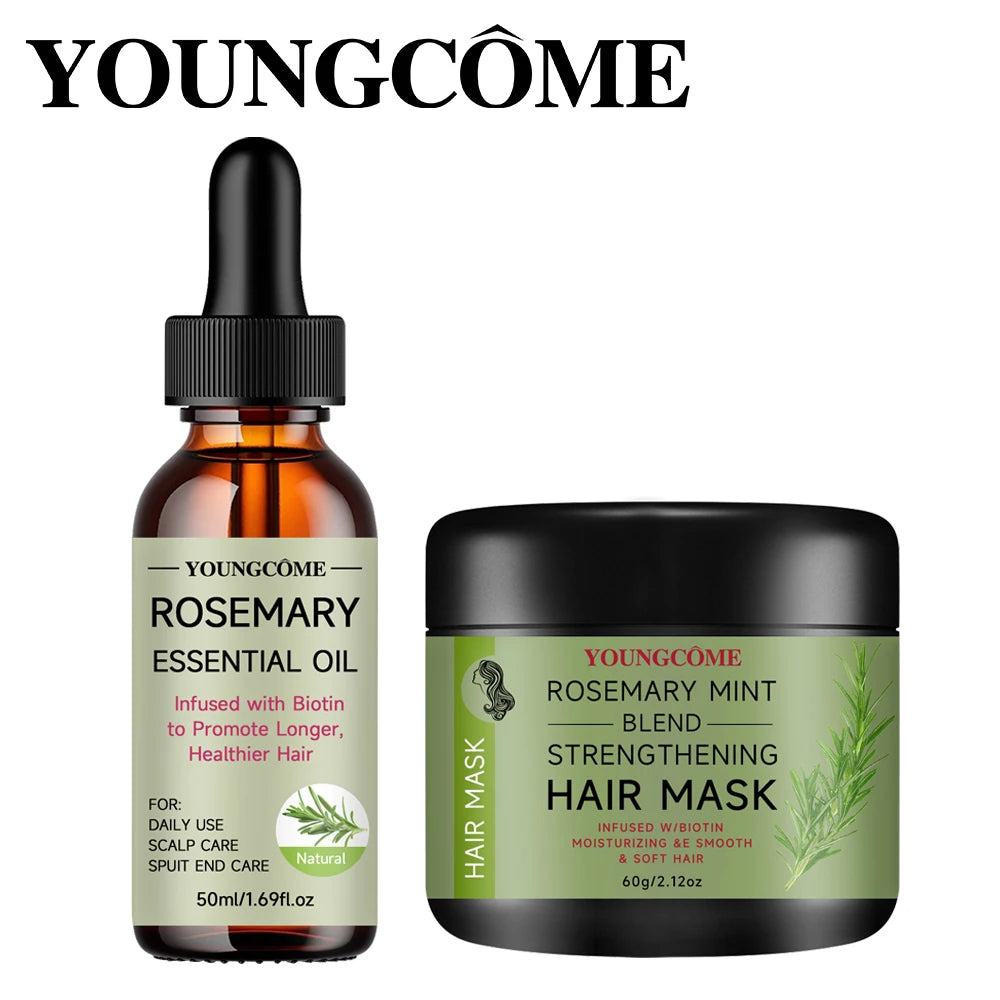 YOUNGCOME Rosemary Serum Conditioner for Hair Repair Mask Nourish Scalp Treatment Rosemary Essential Oil for Hair Care Shampoo Oasis Select Nourishing