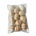 12-Piece Hand Painted Cartoon Easter Egg Hanging Ornaments