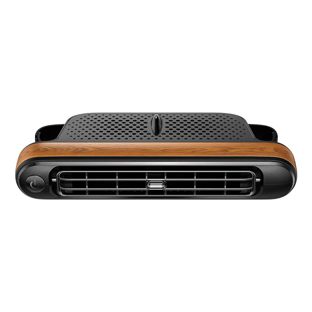 Backseat Cooling Fan Vehicle Rear Headrest Fans Three Wind Speeds Cooling Air Fan Portable Fan for Sedan SUV RV Truck Oasis Select Wood Pattern france