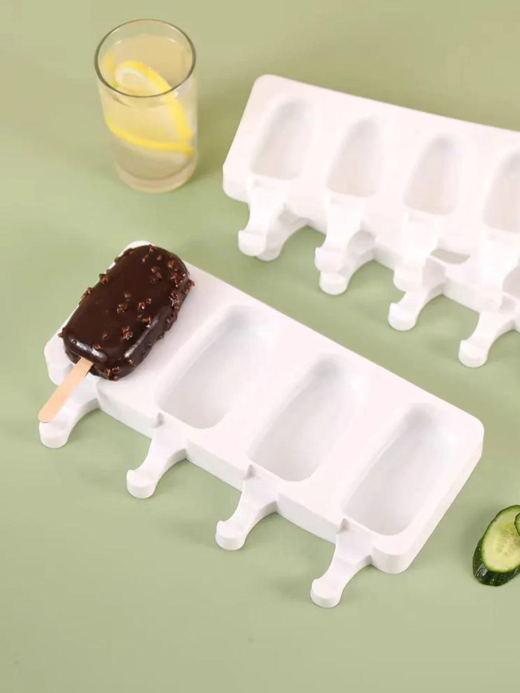 Silicone Ice Cream Mold，DIY Silicone Mold ，Fruit Juice Ice Tray ，Popsicle Mould ，Baking Oasis Select