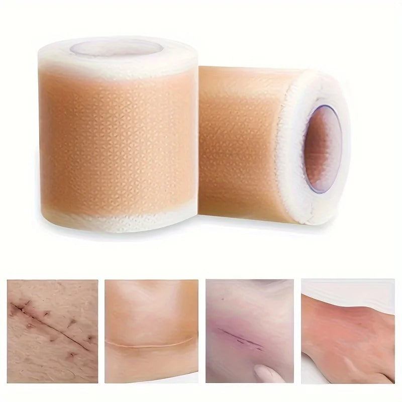 Silicone Scar Tape Roll ， Silicone Gel Tape And Concealing Scars, Scar Cover Up Adhesive Tape for Surgical Oasis Select