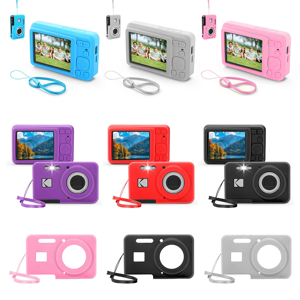 Silicone Case for Kodak PIXPRO FZ55/FZ45 with Lanyard Camera Silicone Case Oasis Select
