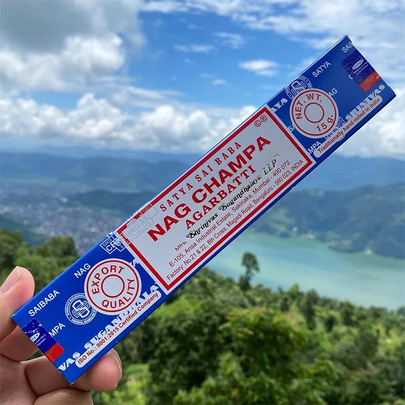 Satya Incense Sticks Handmade India White Sage Dragons Blood Natural Household Indoor Clean Air Incense Sticks NAG Champa Oasis Select