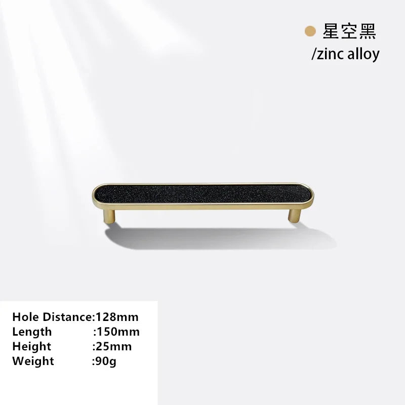 Handles Drawer Cabinet Furniture Kitchen Handles for Cabinet Knob Door Drawer Furniture Kitchen Knob Brass Polychrome Shell Oasis Select Starry Black-128