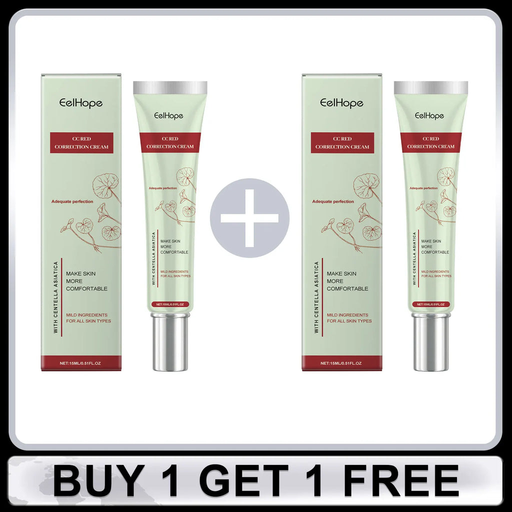Centella Asiatica CC Cream Full Coverage Oil Control Brighten Skin Tone Long Lasting Cover Pores Moisturizing BB Cream Makeup Oasis Select Buy 1 Get 1 Free