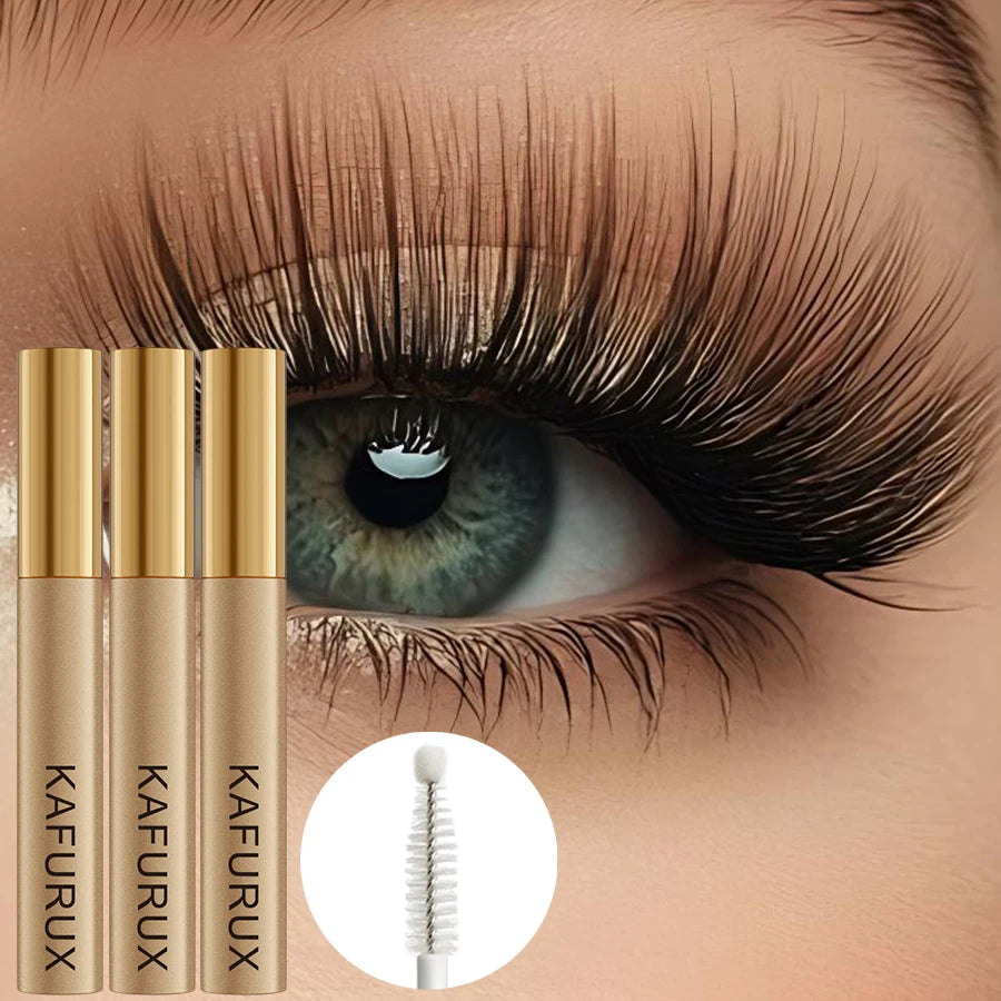 KAFURUX 3-Pack Lash & Brow Enhancer Serum | Natural Korean Beauty