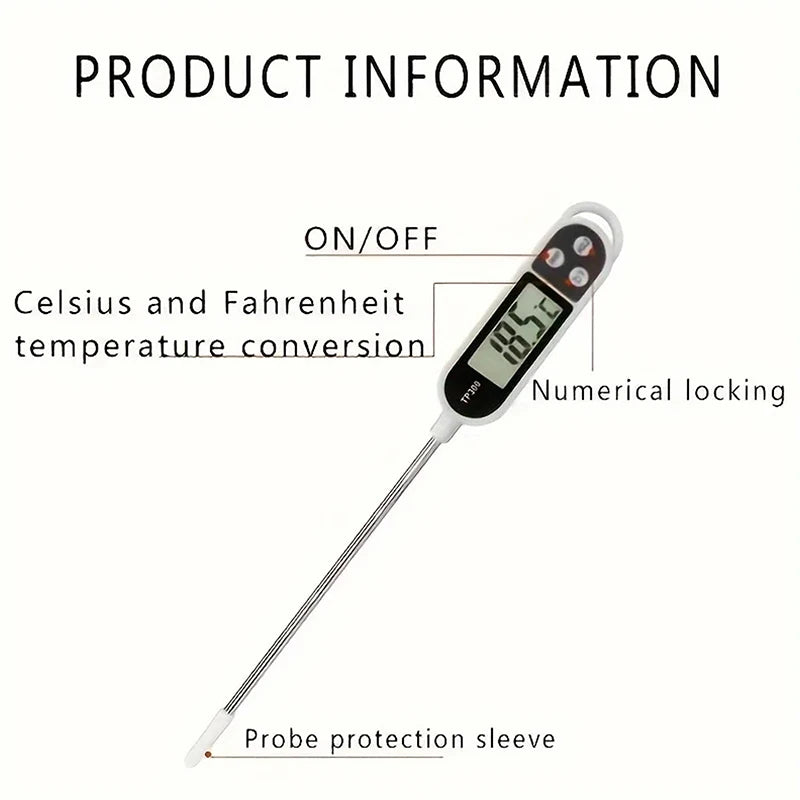 Food Thermometer TP300 Digital Kitchen Thermometer For Meat Cooking Food Probe BBQ Electronic Oven Kitchen Tools Oasis Select