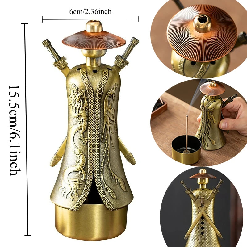 Ceramic Incense Burner Cute Cat Incense Holder Stand,Sandalwood Sticks Porta Incienso Aromatherapy Censer Teahouse Home Decor Oasis Select xk