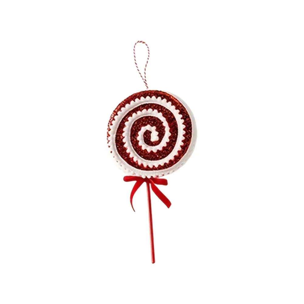 Decorative Hanging Ornament for Christmas Trees and Indoor Walls Featuring Large Sparkly Lollipop with Glitter Swirl Pattern Oasis Select B large size China Mainland