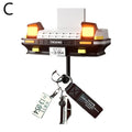 2025 New AE86 Car Headlight Key Holder Room Accessories Wall-Mounted Key Hanger Wall Hooks Car Enthusiasts' Gifts Birthday Gift Oasis Select White With light