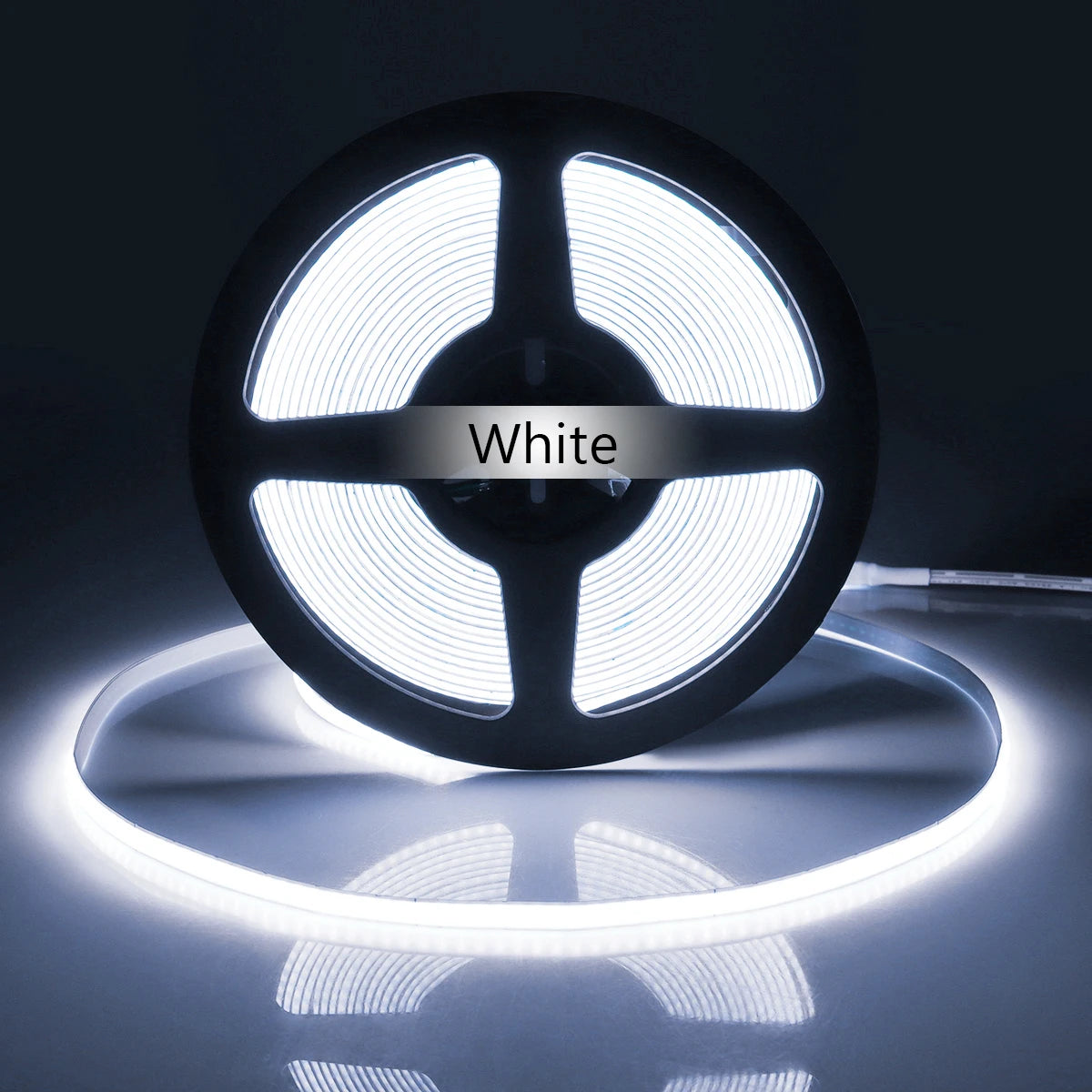 COB LED Strip Light Flexible Lamp Tape Neon Light 12V High Bright Kitchen Cabinet TV Desktop Screen BackLight Car Room Decor ﻿ Oasis Select White 5m