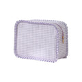 Ruffle Nylon Cosmetic Bag – Waterproof Zipper Makeup Organizer