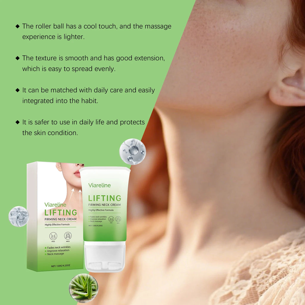VIARELINE Roll-On Neck Firming Cream – Hydrate & Smooth