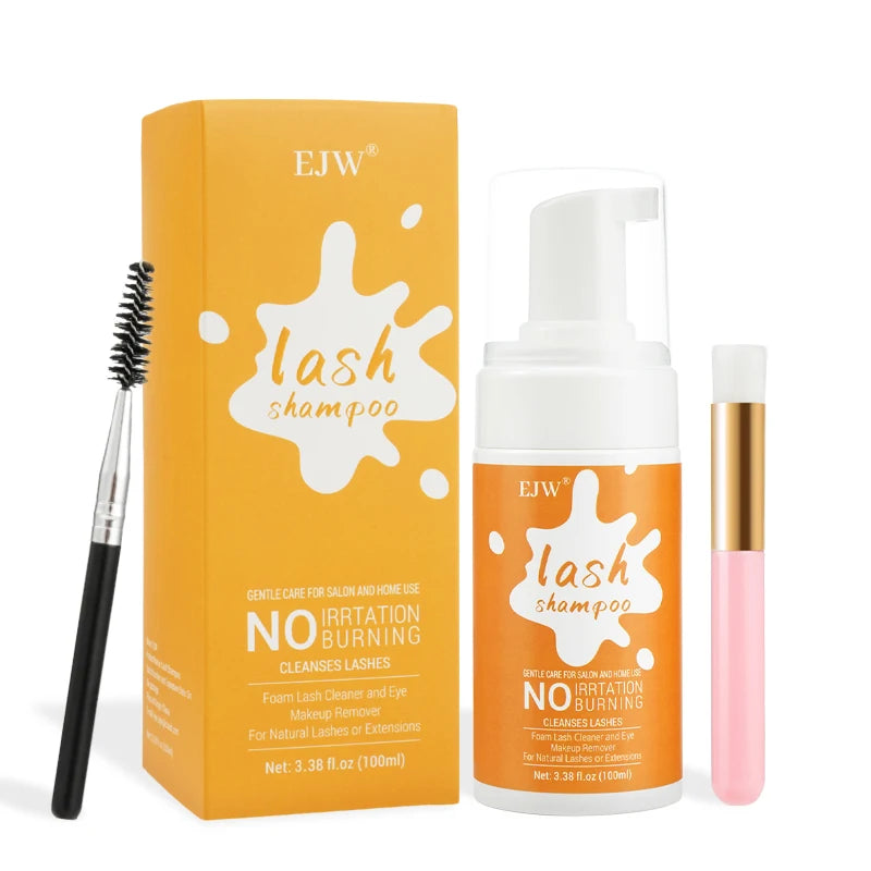 100ML Eyelash Extension Shampoo Foam/Eyelid Foaming Cleanser/Wash for Extensions & Natural Lashes/For Makeup Tools Home Use. Oasis Select