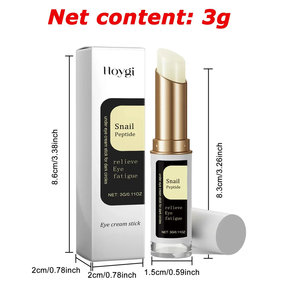 Snail Eye Cream Stick Collagen Fade Fine Lines Wrinkle Lightening Dark Circles Firming Eye Bags Puffiness Moisturizing Eye Cream Oasis Select