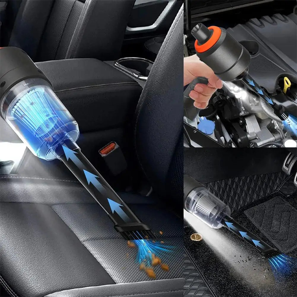 Wireless Car Vacuum Cleaner 120W Cordless Dust Handheld Auto Portabale Vacuum High-power Vacuum Cleaner For Home Office Car Oasis Select