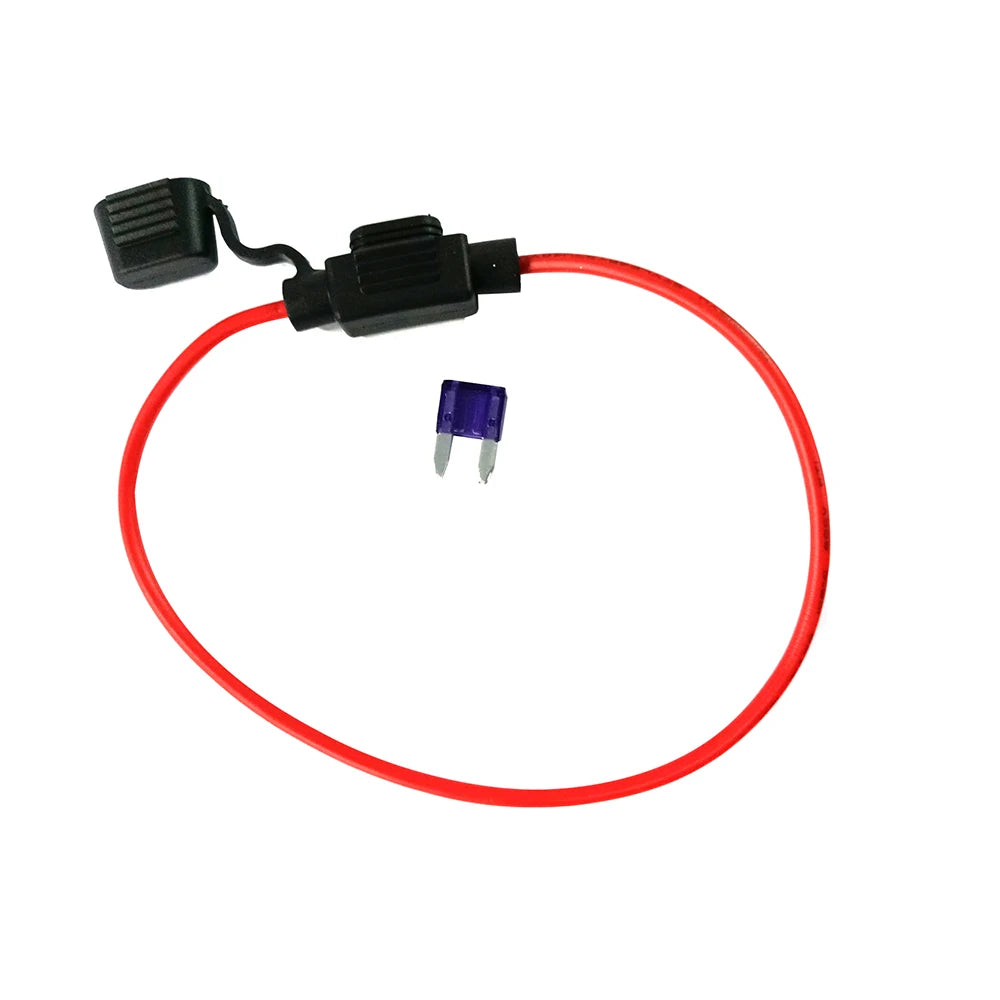 32V Mini Auto Fuse Holder 16AWG And Car Blade Fuse 3A 20A Waterproof Small Car Insert Fuse Socket in Line Cutoff Switch Adapter Oasis Select