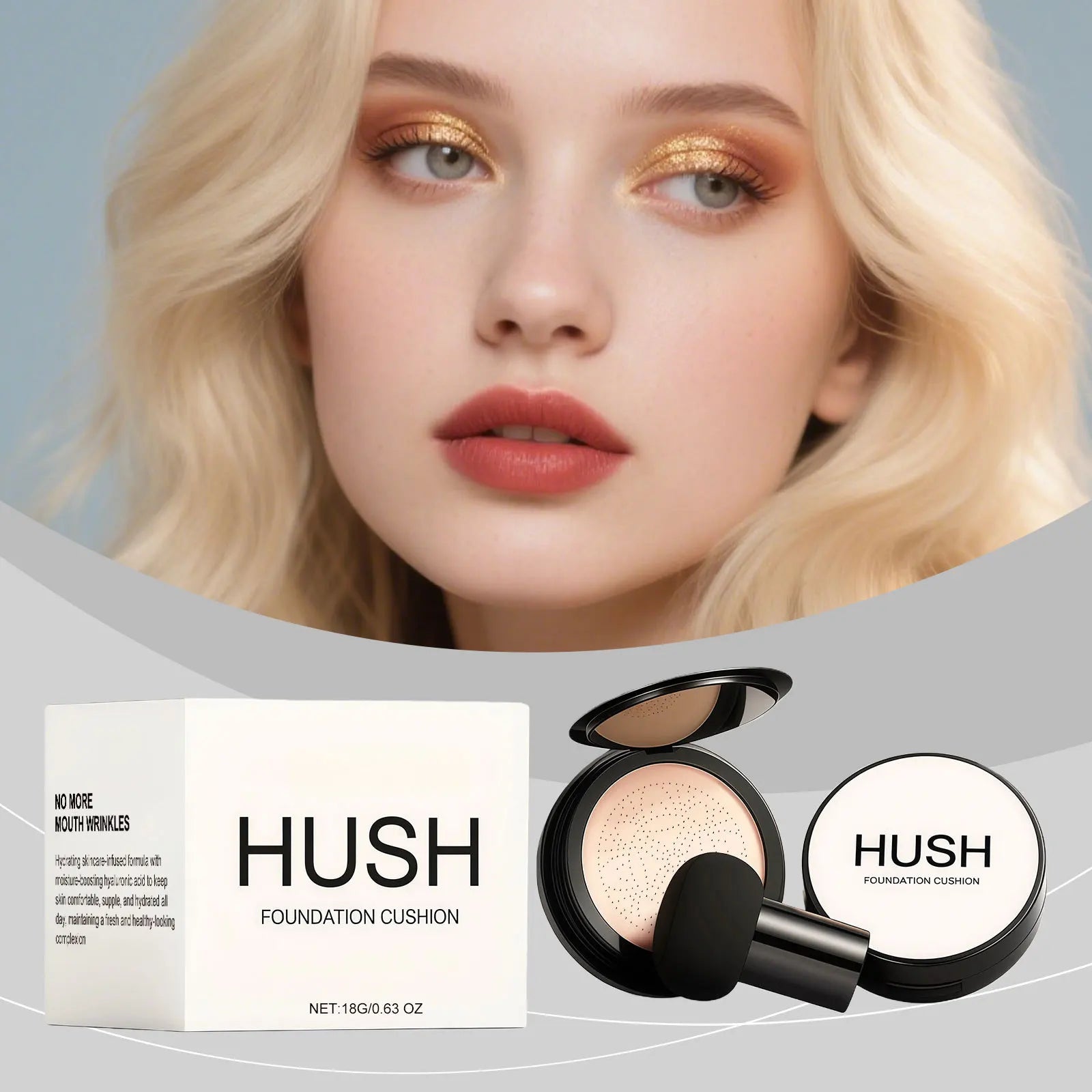 Cushion Foundation Natural Color Cover Skin Blemish Daily Beauty Non Clog Pore Non Caking Nude Makeup Effect Concealer Cushions Oasis Select