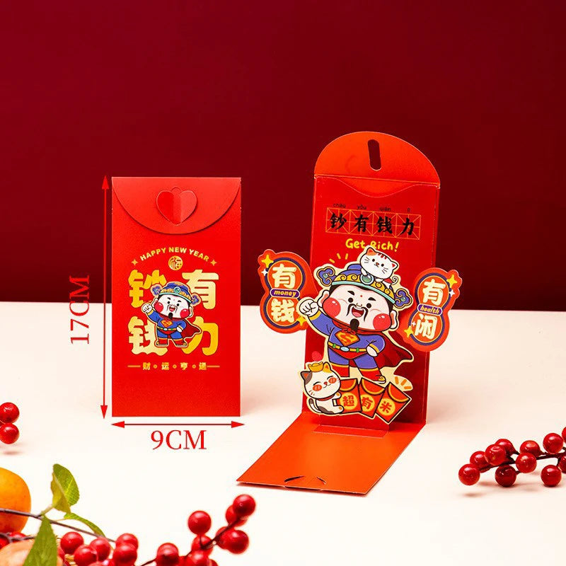 Chinese New Year Red Envelopes Red Pocket Year Of Horse Lucky Money Pockets Spring Festival Gift New Year Eve Hongbao Oasis Select A17
